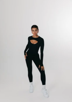 Tala SKINLUXE CUT OUT LONG SLEEVE TOP - SHADOW BLACK -Sportswear Store 0005 SKINLUXE CUT OUT LONG SLEEVE TOP SHADOW BLACK