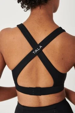 Tala SKINLUXE OPEN BACK SPORTS BRA - SHADOW BLACK