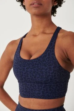 Tala SKINLUXE TANK SPORTS BRA - NAVY PRINT -Sportswear Store 14h