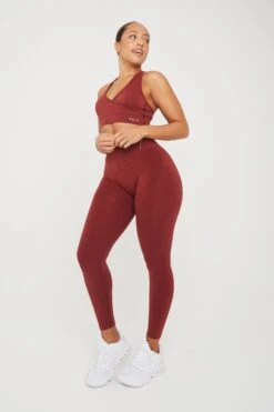 Tala SCULPT SEAMLESS SCRUNCH LEGGING - OXBLOOD RED MARL 5 Tala SCULPT SEAMLESS SCRUNCH LEGGING - OXBLOOD RED MARL -Sportswear Store 20221115 Tala 01 076