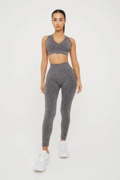 Tala SCULPT SEAMLESS WRAP SPORTS BRA - CHARCOAL MARL -Sportswear Store 20221115 Tala 04 002 b34e82a0 8665 43a1 85ca f8a4d6d050b8