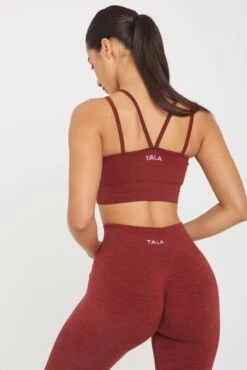 Tala SCULPT SEAMLESS STRAPPY SPORTS BRA - OXBLOOD RED MARL 7 Tala SCULPT SEAMLESS STRAPPY SPORTS BRA - OXBLOOD RED MARL -Sportswear Store 20221115 Tala 15 028
