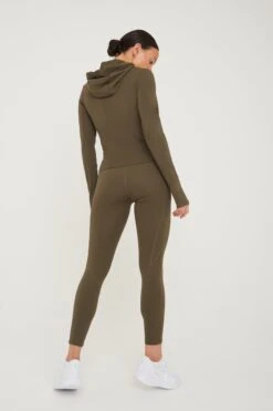 Tala FORMTECH HOODED ZIP THROUGH RUNNING JACKET- KHAKI -Sportswear Store 20221116 Tala 07 051copy