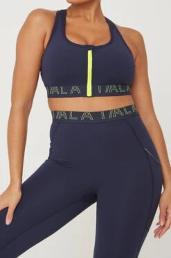 Tala FORMTECH ZIP FRONT SPORTS BRA- NAVY -Sportswear Store 20221116 Tala 10 020