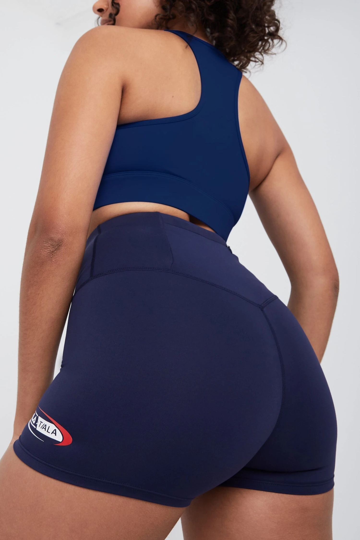 FILA X TALA SKINLUXE HIGH WAISTED CYCLING SHORTS - NAVY 4 FILA X TALA SKINLUXE HIGH WAISTED CYCLING SHORTS - NAVY - Image 4
