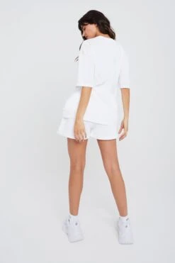 FILA X TALA SHORTS - BRIGHT WHITE -Sportswear Store 211022 TALA Fila Ecom 33 0017