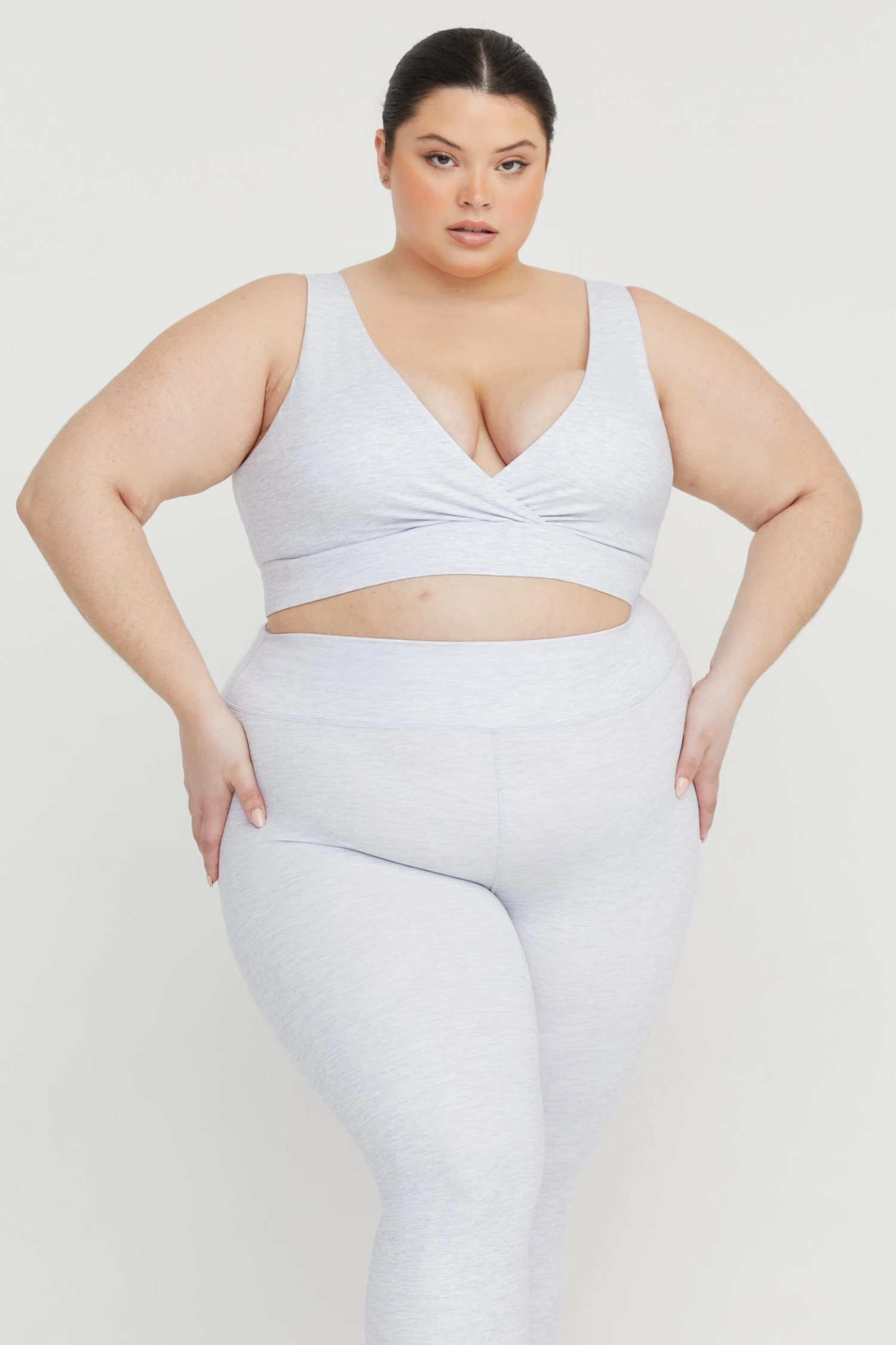 Tala DAYFLEX V NECK SPORTS BRA - GREY MARL 6 Tala DAYFLEX V NECK SPORTS BRA - GREY MARL - Image 6