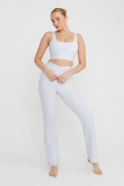 Tala DAYFLEX SQUARE NECK SPORTS BRA - GREY MARL -Sportswear Store 230216 Tala SHOT 15 0882