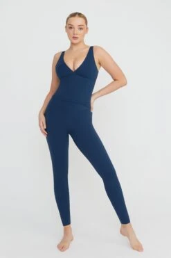 Tala DAYFLEX BUILT-IN SUPPORT V NECK VEST - SEA BLUE -Sportswear Store 230216 Tala SHOT 21 1232