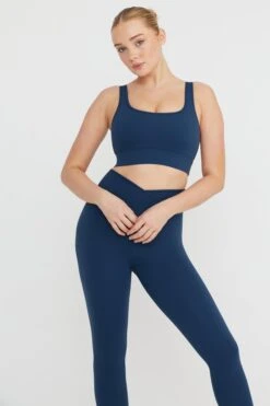 Tala DAYFLEX SQUARE NECK SPORTS BRA - SEA BLUE