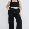 Tala OFF DUTY WIDE LEG CLUB JOGGER - BLACK