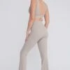 Tala DAYFLEX WRAP HIGH WAISTED FLARED YOGA PANT - LATTE