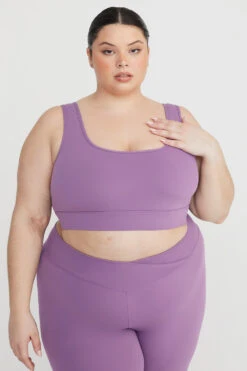 Tala DAYFLEX SQUARE NECK SPORTS BRA - ORCHID