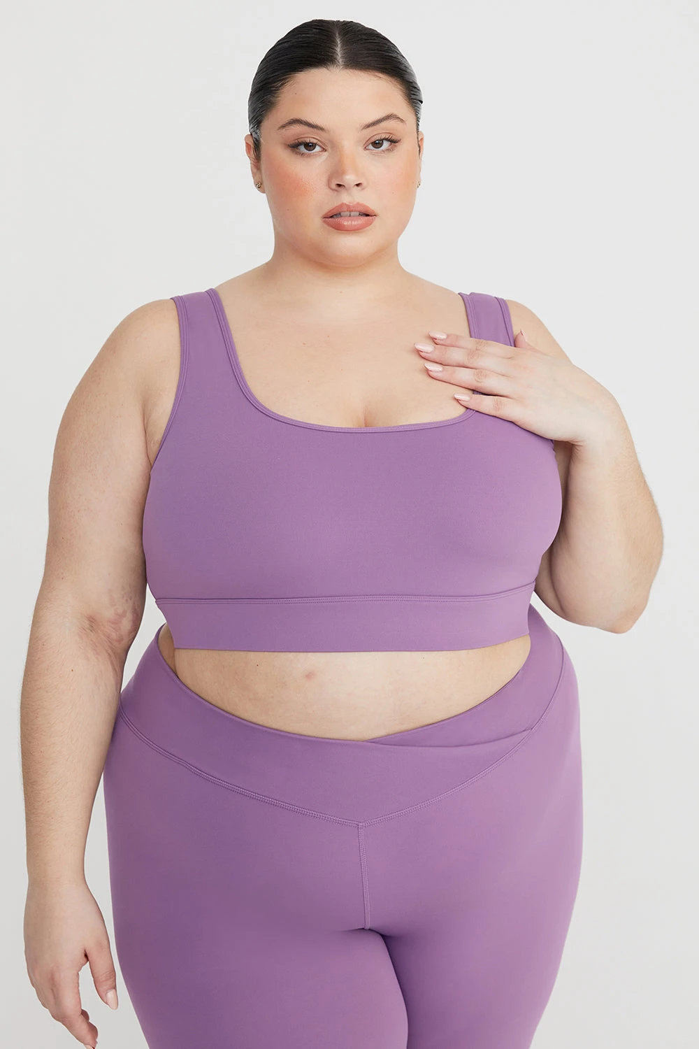 Tala DAYFLEX SQUARE NECK SPORTS BRA - ORCHID 1 Tala DAYFLEX SQUARE NECK SPORTS BRA - ORCHID