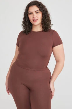 Tala 365 SHORT SLEEVE T-SHIRT - CHOCOLATE -Sportswear Store 230317 365 01 Chocolate TShirt 088