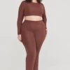 Tala 365 FLARED TROUSERS - CHOCOLATE