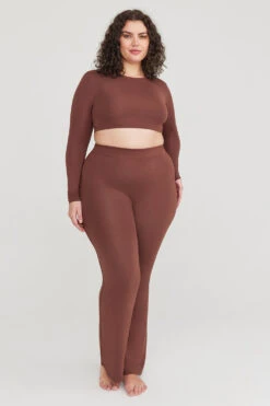 Tala 365 FLARED TROUSERS - CHOCOLATE