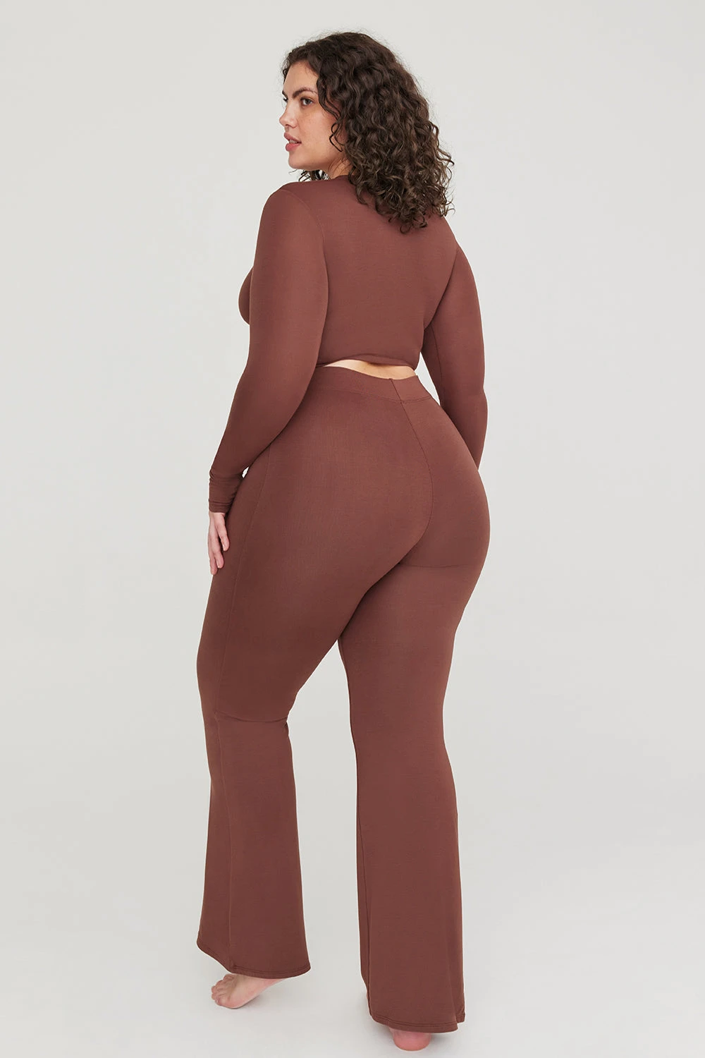 Tala 365 FLARED TROUSERS - CHOCOLATE 2 Tala 365 FLARED TROUSERS - CHOCOLATE - Image 2