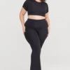 Tala 365 SHORT SLEEVE CROP T-SHIRT - SHADOW BLACK