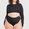 Tala NO VPL HIGH WAISTED THONG - SHADOW BLACK