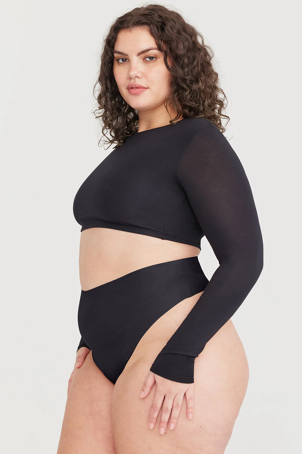 Tala NO VPL HIGH WAISTED THONG - SHADOW BLACK 4 Tala NO VPL HIGH WAISTED THONG - SHADOW BLACK - Image 4