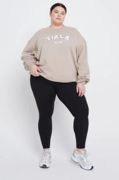 Tala VOLLEY CLUB SWEATSHIRT WITH BORG LOGO - LATTE -Sportswear Store 23 01 31 TALA Shot 018 914