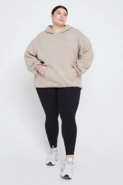 Tala CLUB OVERSIZED HOODIE WITH EMBROIDERED LOGO - LATTE -Sportswear Store 23 01 31 TALA Shot 019 993