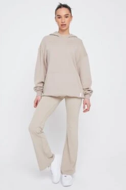 Tala CLUB OVERSIZED HOODIE WITH EMBROIDERED LOGO - LATTE -Sportswear Store 23 01 31 TALA Shot 021 1102