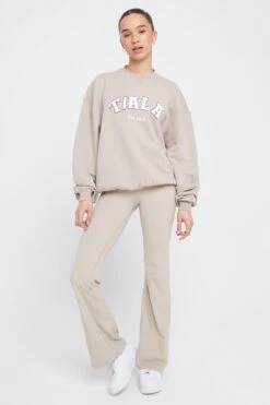 Tala VOLLEY CLUB SWEATSHIRT WITH BORG LOGO - LATTE