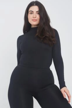 Tala 365 MOCK NECK CUT OUT LONG SLEEVE TOP - SHADOW BLACK -Sportswear Store 2 34f88e1b 9042 4cf0 a479 5747c05fcd08