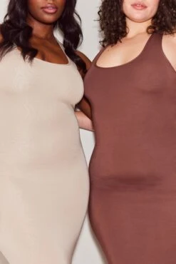 Tala 365 BODYCON MIDI SKIRT - CHOCOLATE -Sportswear Store 365topup SHOT 04 398