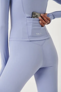Tala SKINLUXE ZIP THROUGH RUNNING TOP - CORNFLOWER BLUE 6 Tala SKINLUXE ZIP THROUGH RUNNING TOP - CORNFLOWER BLUE -Sportswear Store 3c
