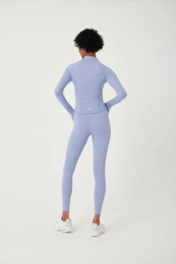 Tala SKINLUXE ZIP THROUGH RUNNING TOP - CORNFLOWER BLUE 7 Tala SKINLUXE ZIP THROUGH RUNNING TOP - CORNFLOWER BLUE -Sportswear Store 3d
