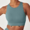 Tala SKINLUXE OPEN BACK SPORTS BRA - LEAF GREEN