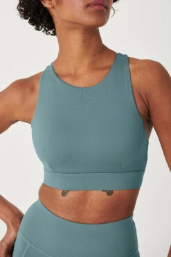 Tala SKINLUXE OPEN BACK SPORTS BRA - LEAF GREEN