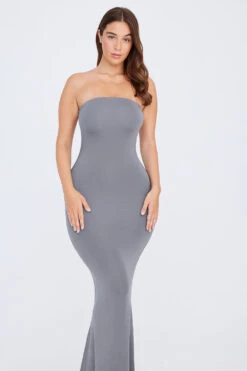 Tala 365 BANDEAU MAXI DRESS - STORM GREY -Sportswear Store BANDEAU DRESS DUO GREY 16 019