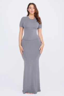 Tala 365 MAXI SKIRT - STORM GREY -Sportswear Store BANDEAU DRESS GREY 17 038