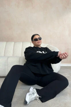 Tala VOLLEY CLUB SWEATSHIRT WITH BORG LOGO - BLACK -Sportswear Store CLUB VOLLEY SWEATSHIRT BLACK