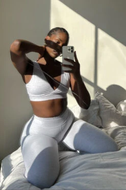 Tala DAYFLEX V NECK SPORTS BRA - GREY MARL 9 Tala DAYFLEX V NECK SPORTS BRA - GREY MARL -Sportswear Store DAYFLEX RESTOCK GREY WRAP BRA FLARES 2 132cc184 00b3 42eb 95d6 389061e60a9d