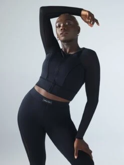 Flow Zip-Up Long-Sleeve Top