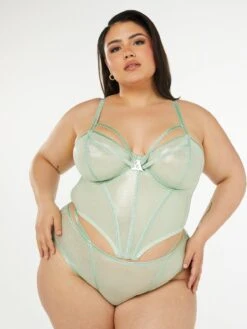 Going Platinum Mesh Bustier