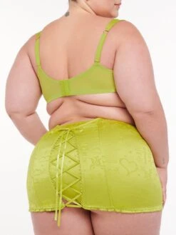 Heavenly Satin Open-Back Skirt