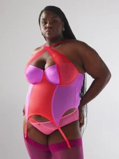 I Dare Hue Mesh Bustier