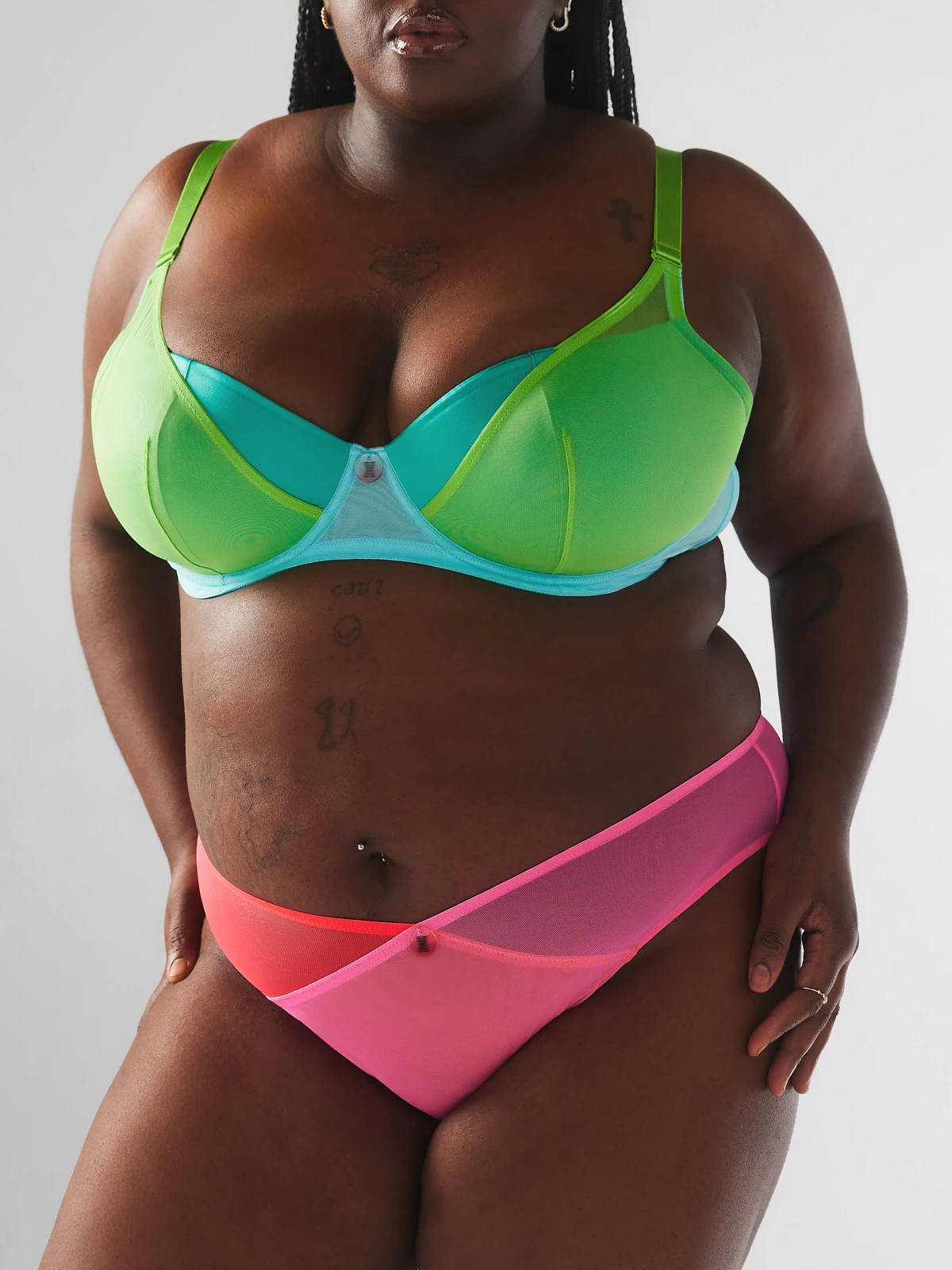 I Dare Hue Mesh High-Leg Bikini Knickers 2 I Dare Hue Mesh High-Leg Bikini Knickers - Image 2