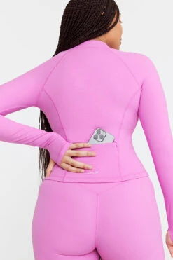 Tala SKINLUXE ZIP THROUGH RUNNING TOP - BUBBLEGUM -Sportswear Store SKINLUX 09 PINK BBL JACKET 119