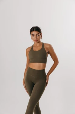 Tala SKINLUXE TANK SPORTS BRA - KHAKI