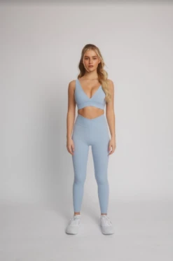 Tala DAYFLEX WRAP HIGH WAISTED LEGGING - ICE BLUE