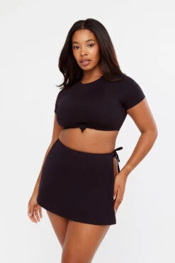 Tala ST BARTH'S TIE SIDE SWIM SKIRT - BLACK -Sportswear Store Sh07 Tala Ecom blahvck skirt 2365