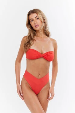Tala MAUI WRAP DETAIL BIKINI BRIEF - CHILLI