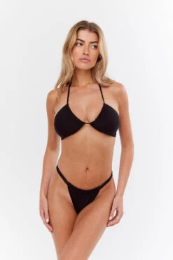 Tala SIENNA HIGH LEG RUCHED BIKINI BOTTOM - BLACK -Sportswear Store Sh27 Tala Ecom black multi top bottom 3452